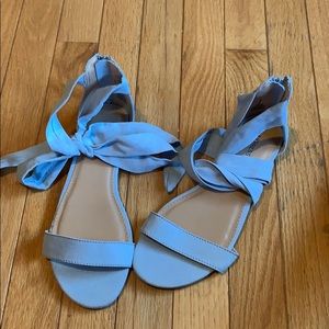 Never worn Blue Sandals